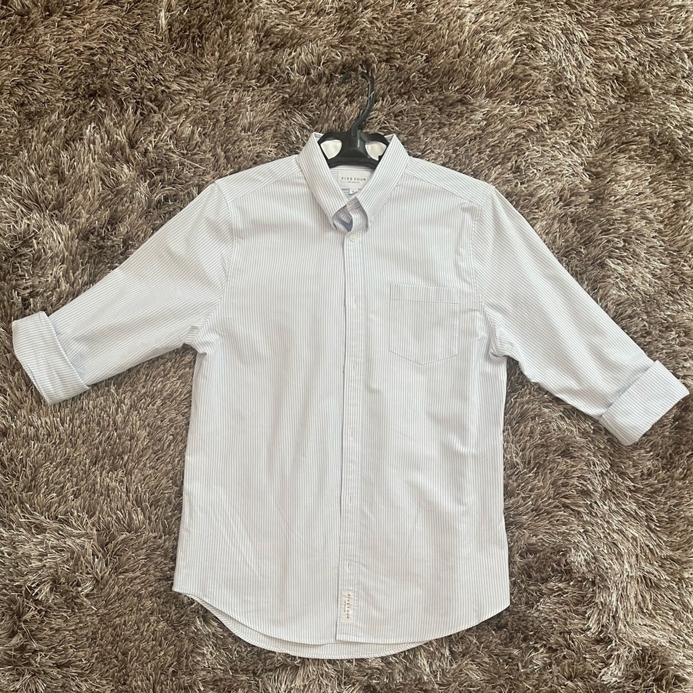 Five Four Striped Button Up